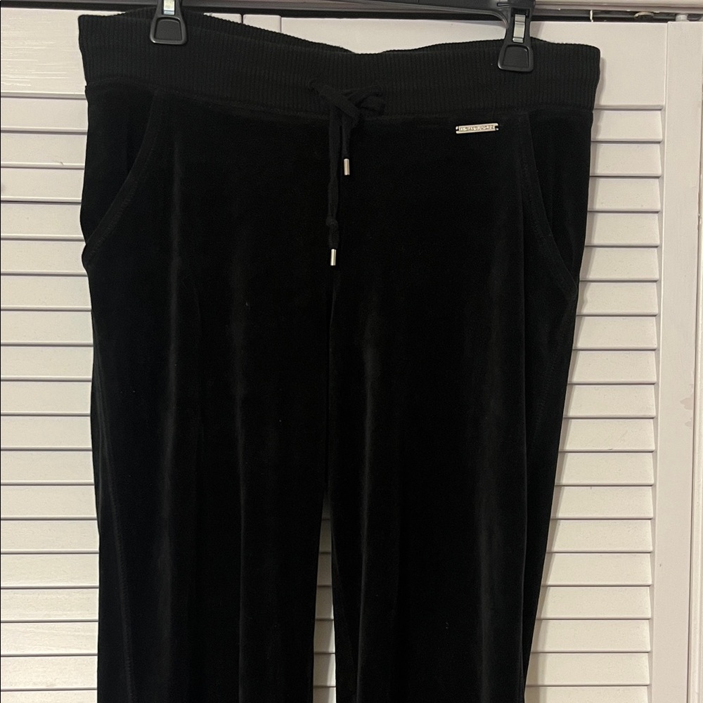 Michael Kors Black Velour Pull On Pants